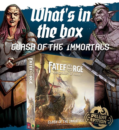 Fateforge: Chronicles of Kaan - Rozšíření Clash of the Immortals (Deluxe edition)